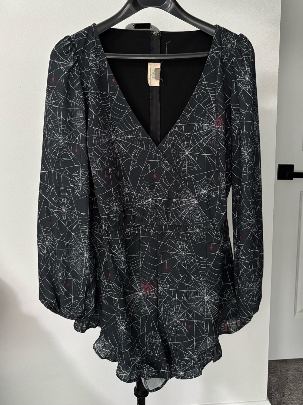 Black Spiderweb Romper